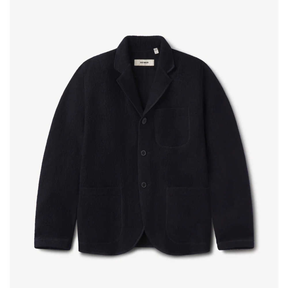 Buck Mason Women’s Black Felted Chore Coat
